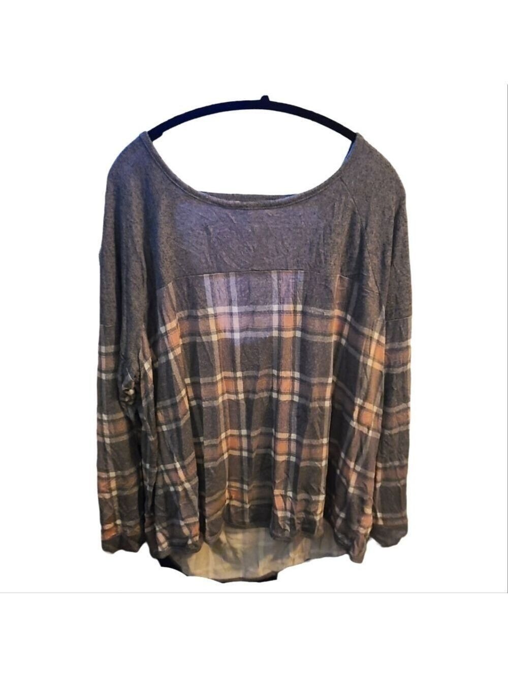 030 WOMEN'S 24/7 PLUS SIZE 3 LONG SLEEVE BLOUSE